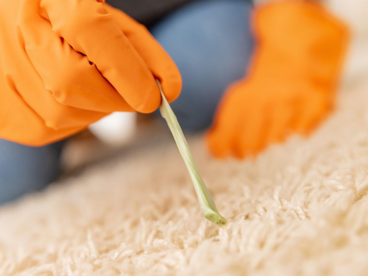 Kaugummi aus Teppich entfernen » 5 Hausmittel