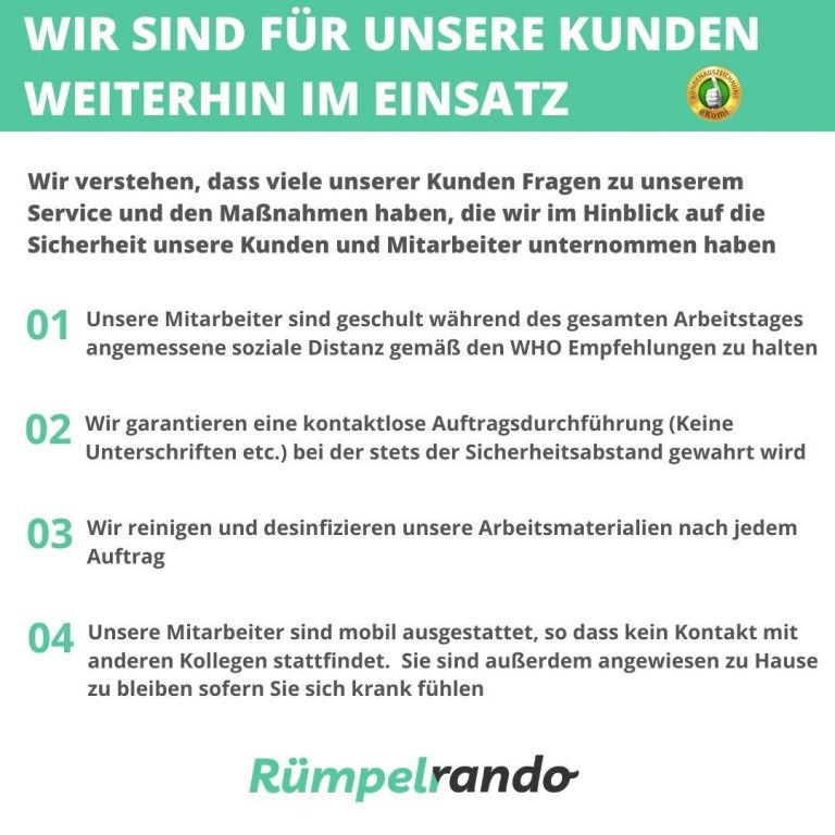 Corona-Information Rümpelrando